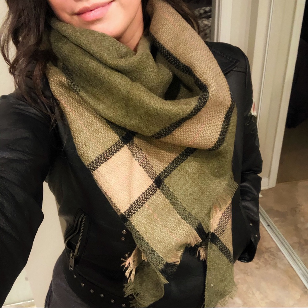 Olive Triangle Scarf